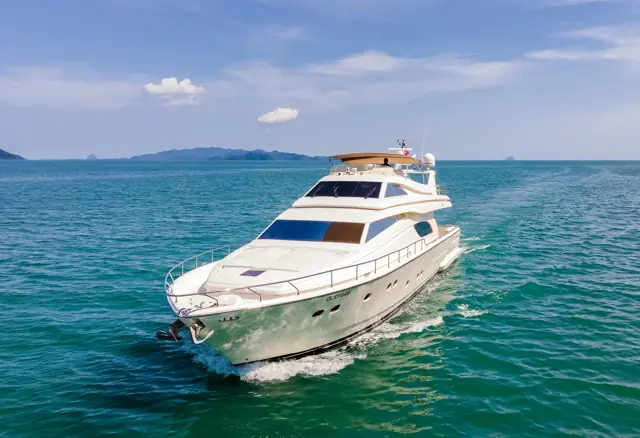 Ferretti 80 Sofia, a yacht under the management of Horizon Cruises Phuket
