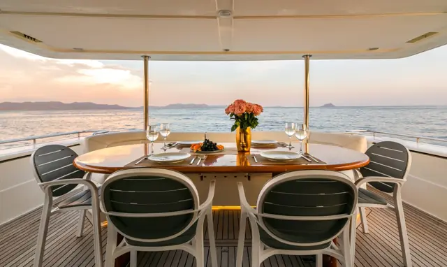 Ferretti 80 Sofia, a yacht under the management of Horizon Cruises Phuket
